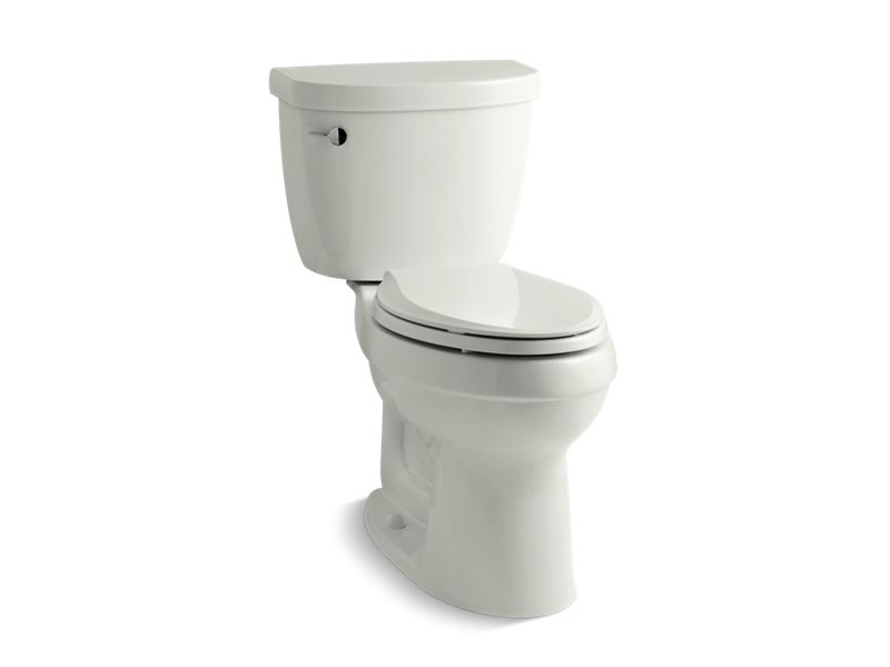 KOHLER 3589-T-NY Cimarron Comfort Height Two-Piece Elongated 1.6 Gpf Toilet With Tank Cover Locks in Dune