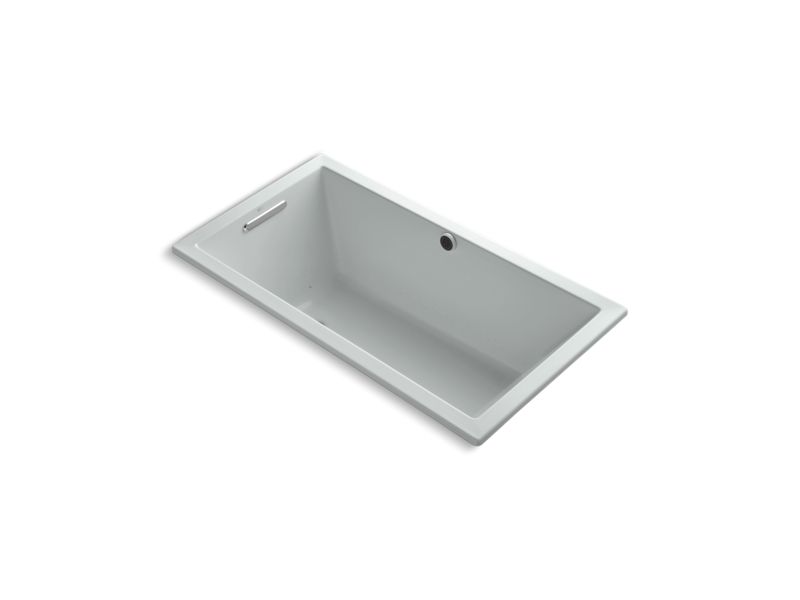 KOHLER K-1168-GW-95 Underscore Rectangle 60" x 32" drop-in BubbleMassage(TM) Air Bath with Bask heated surface and reversible drain