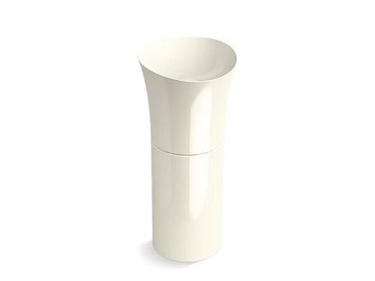 KOHLER 20701-N-96 Veil Pedestal Bathroom Sink Without Overflow in Biscuit