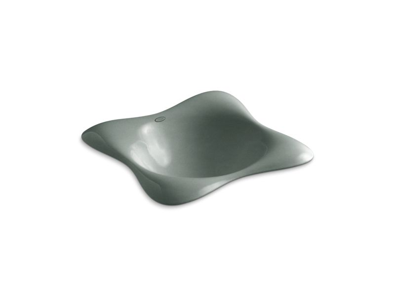 KOHLER K-2815-P5-FT Dolce Vita vessel, drop-in or wall-mount bathroom sink with Iron Black underside