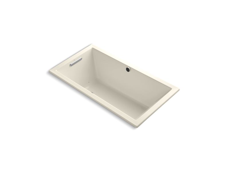 KOHLER K-1168-GW-47 Underscore Rectangle 60" x 32" drop-in BubbleMassage(TM) Air Bath with Bask heated surface and reversible drain