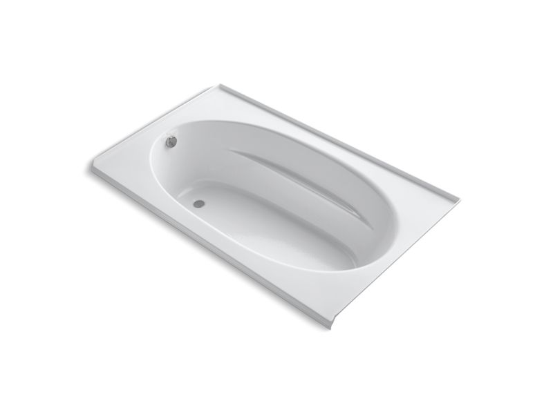 KOHLER K-1114-GLF-0 Windward 72" x 42" alcove BubbleMassage(TM) Air Bath with integral flange and left-hand drain
