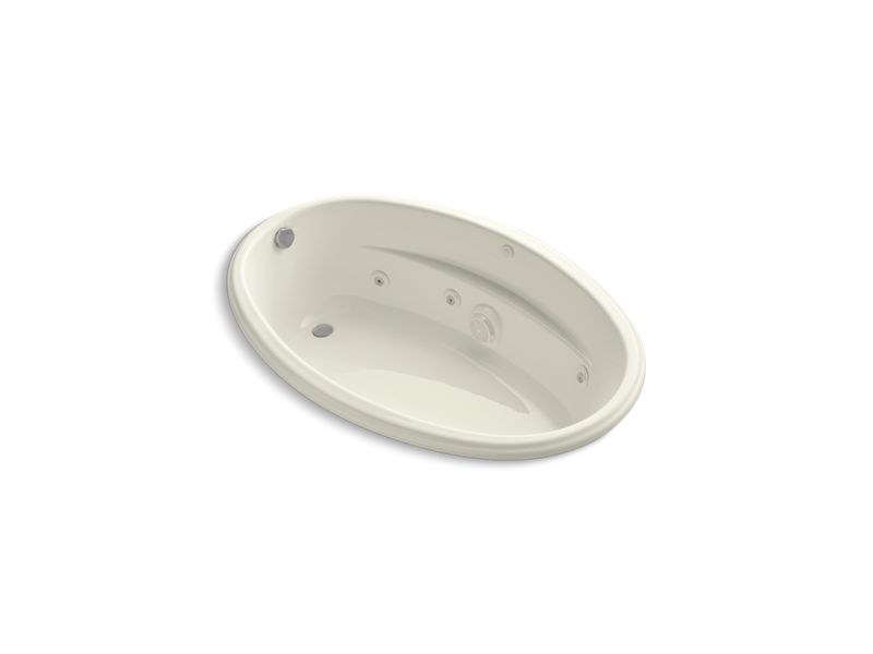 KOHLER K-1146-HN-96 6040 60" x 40" drop-in whirlpool with custom pump location and heater