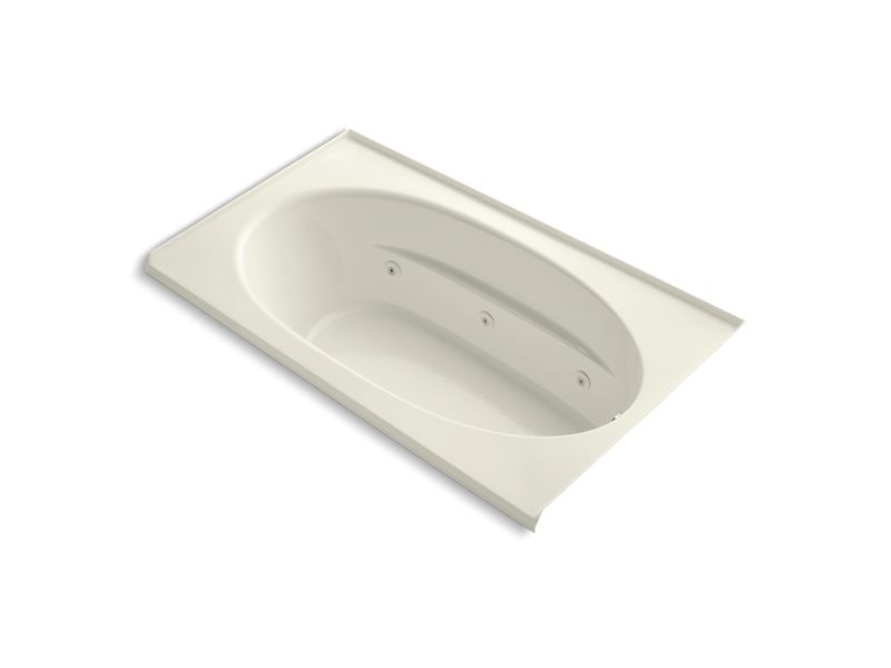 KOHLER K-1114-R-96 Windward 72" x 42" alcove whirlpool with integral flange and right-hand drain