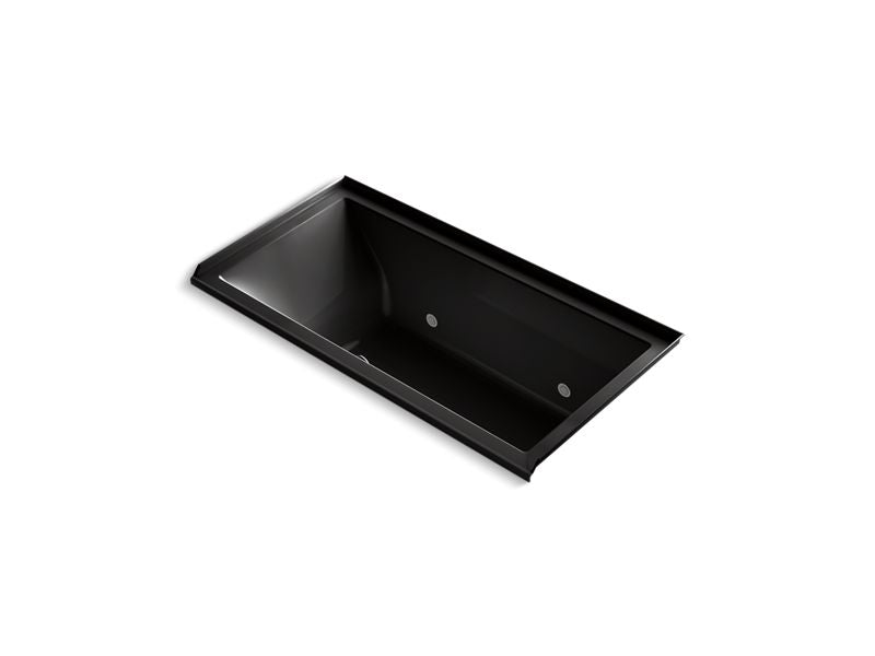 KOHLER K-1167-GCRRW-7 Underscore Rectangle 60" x 30" alcove BubbleMassage(TM) Air Bath with Bask heated surface, chromatherapy and right-hand drain
