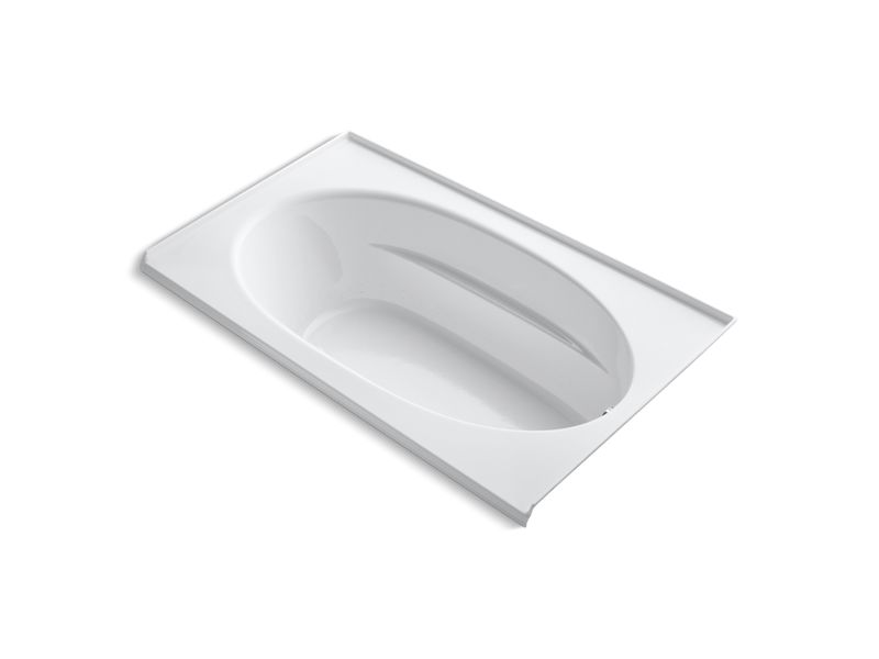 KOHLER K-1114-GRF-0 Windward 72" x 42" alcove BubbleMassage(TM) Air Bath with integral flange and right-hand drain