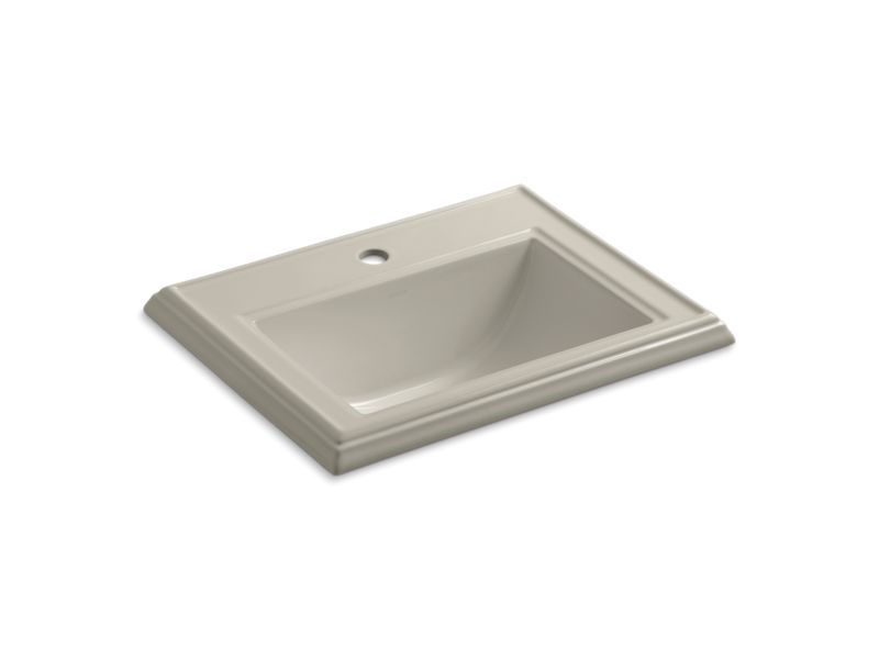 KOHLER K-2241-1 Memoirs Classic Classic drop-in bathroom sink with single faucet hole