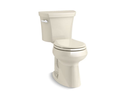KOHLER 5481-47 Highline Comfort Height Two-Piece Round-Front 1.28 Gpf Chair Height Toilet in Almond