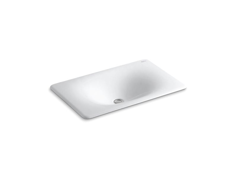KOHLER K-2826-0 Iron/Tones 24-3/4" x 15-5/8" x 5-7/8" Drop-in/undermount bathroom sink