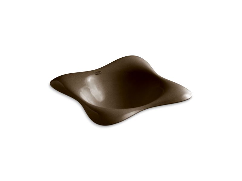 KOHLER K-2815-P5-KA Dolce Vita vessel, drop-in or wall-mount bathroom sink with Iron Black underside