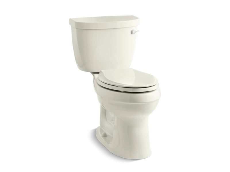KOHLER 3589-TR-96 Cimarron Comfort Height Two-Piece Elongated 1.6 Gpf Toilet With Tank Cover Locks in Biscuit