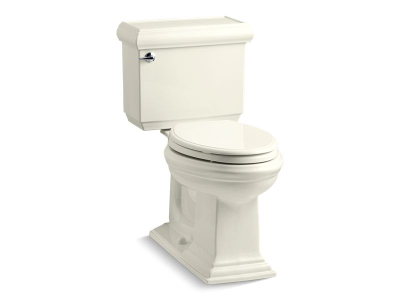 KOHLER 3816-U Memoirs Classic Two-piece elongated 1.28 gpf chair height toilet with insulated tank