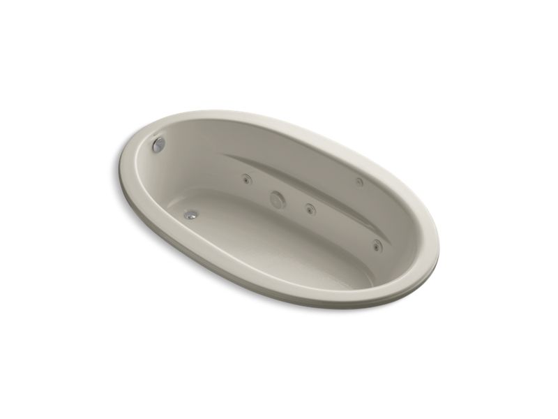 KOHLER K-1164-S1H-G9 Sunward 72" x 42" drop-in whirlpool with heater