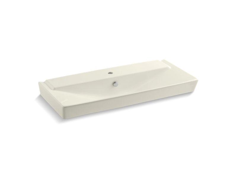 KOHLER K-5026-1 R?¬ve 39" pedestal bathroom sink basin with single faucet hole