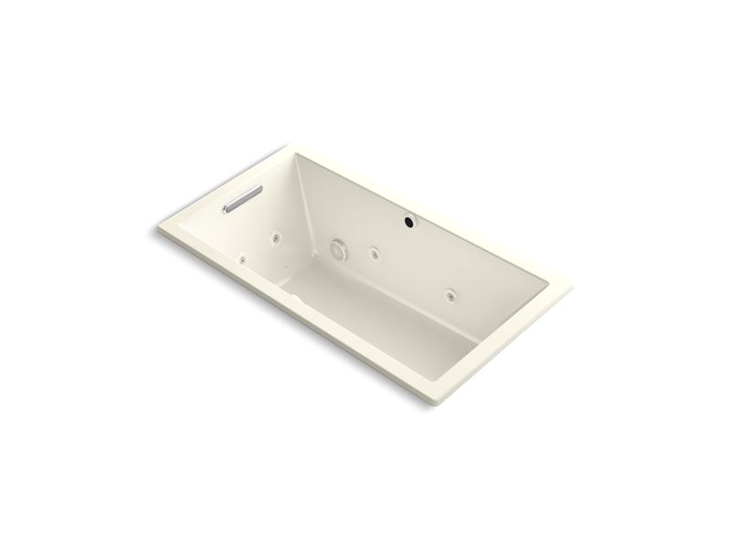 KOHLER K-1168-XH2G-96 Underscore Rectangle 60" x 32" drop-in whirlpool + BubbleMassage(TM) Air Bath