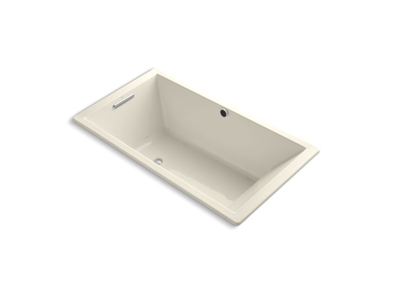 KOHLER K-1173-GW-47 Underscore Rectangle 66" x 36" drop-in BubbleMassage(TM) Air Bath with Bask heated surface and reversible drain