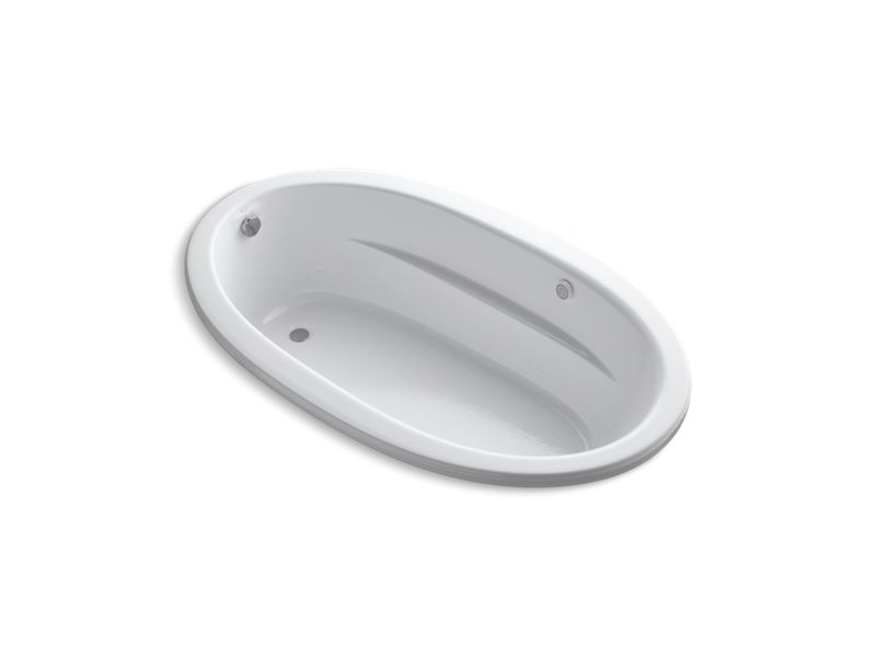 KOHLER K-1162-S1GW Sunward 60" x 42" drop-in BubbleMassage air bath with Bask heated surface