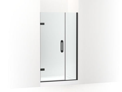 KOHLER 27601-10L-BL Components 39-5/8"?Çô40-3/8"W X 71-1/2"H Frameless Pivot Shower Door With 3/8" Crystal Clear Glass And Back-To-Back Vertical Door Pulls in Matte Black