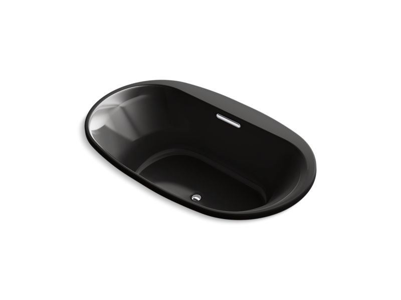 KOHLER K-5718-GVB-7 Underscore Oval 72" x 42" drop-in VibrAcoustic + BubbleMassage(TM) Air Bath