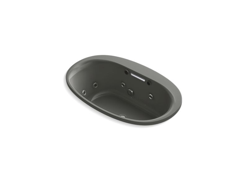 KOHLER K-5714-XH2G-58 Underscore Oval 60" x 36" drop-in whirlpool + BubbleMassage(TM) Air Bath