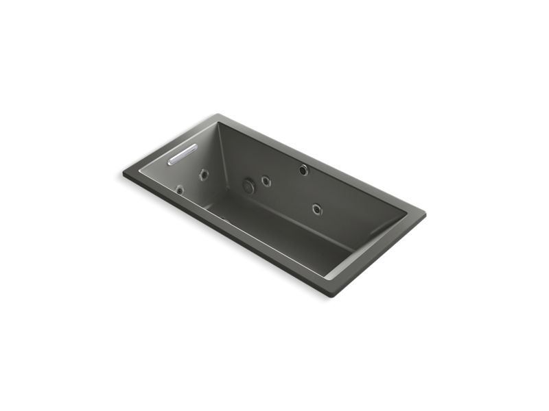 KOHLER K-1167-XH2G-58 Underscore Rectangle 60" x 30" drop-in whirlpool + BubbleMassage(TM) Air Bath