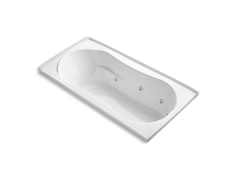 KOHLER K-1157-R-0 7236 72" x 36" alcove whirlpool with integral flange and right-hand drain