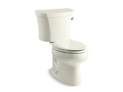 KOHLER 3948-UR-96 Wellworth Two-Piece Elongated 1.28 Gpf Toilet With Right-Hand Trip Lever, Insulated Tank And 14" Rough-In in Biscuit