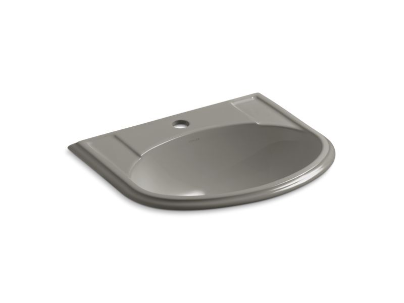 KOHLER K-2279-1-K4 Devonshire Drop-in bathroom sink with single faucet hole