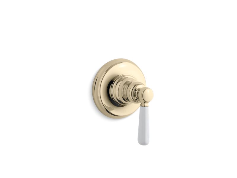 KOHLER K-T10596-4P Bancroft Valve trim with ceramic lever handle for volume control valve, requires valve