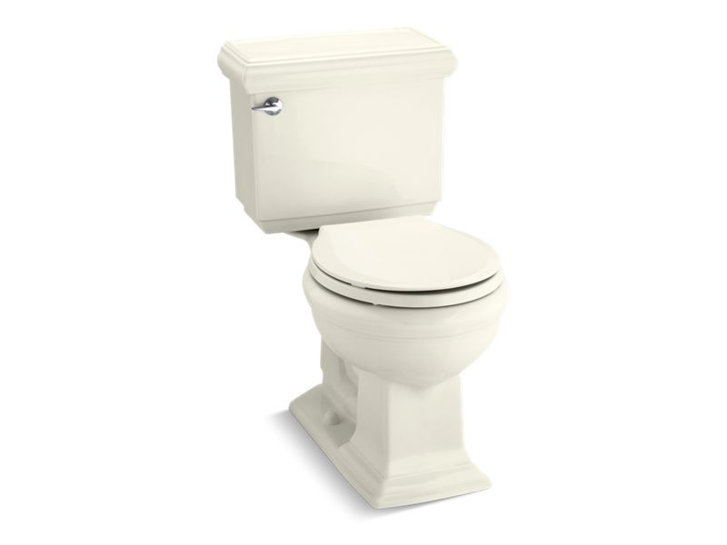 KOHLER 3986-96 Memoirs Classic Comfort Height Two-Piece Round-Front 1.28 Gpf Chair Height Toilet in Biscuit