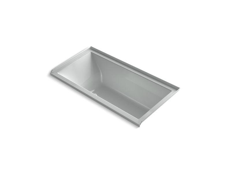 KOHLER K-1167-RFG-95 Underscore Rectangle 60" x 30" alcove BubbleMassage(TM) Air Bath with integral flange and right-hand drain