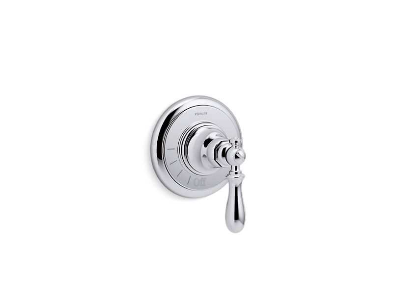 KOHLER K-T72771-9M Artifacts Volume control valve trim with swing lever handle