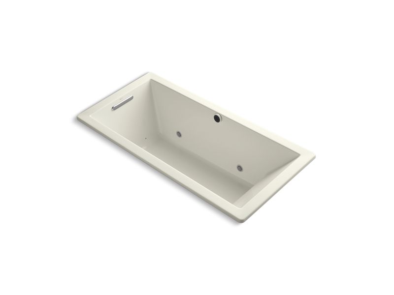 KOHLER K-1822-GCR-96 Underscore Rectangle 66" x 32" drop-in BubbleMassage(TM) Air Bath with chromatherapy
