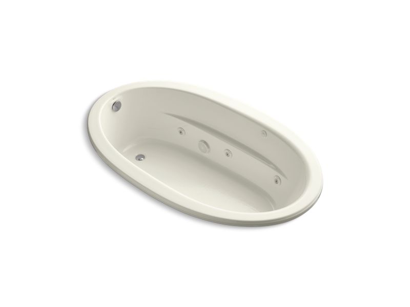 KOHLER K-1164-S1HB-96 Sunward 72" x 42" drop-in whirlpool with custom pump location and heater