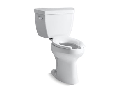KOHLER 3493-SS-0 Highline Classic Comfort Height Two-Piece Antimicrobial Toilet With Concealed Trapway in White