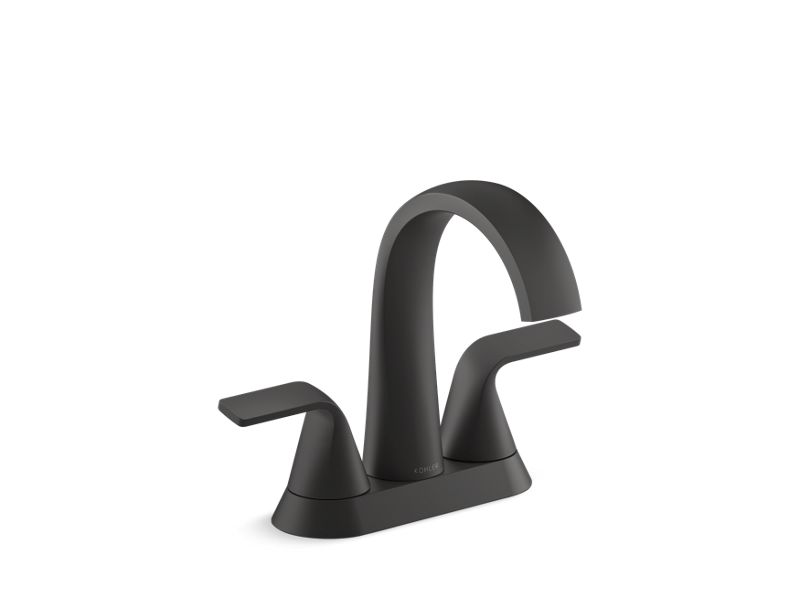 KOHLER K-R30578-4D Cursiva Centerset bathroom sink faucet