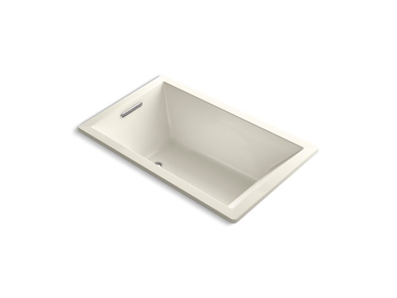 KOHLER K-1849-VBW Underscore 60" x 36" drop-in VibrAcoustic bath with Bask heated surface