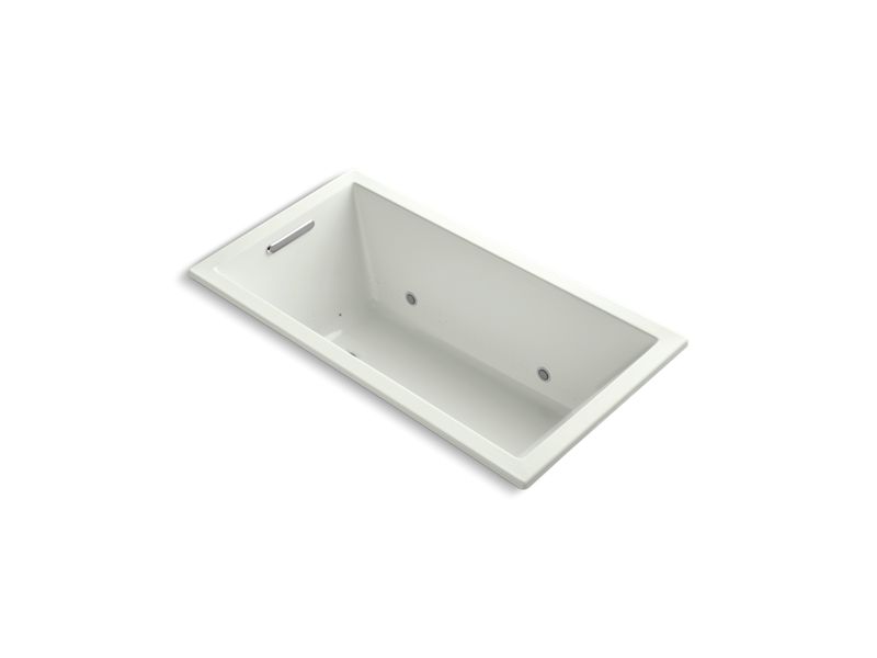 KOHLER K-1168-GVBCW-NY Underscore Rectangle 60" x 32" drop-in VibrAcoustic + BubbleMassage(TM) Air Bath with Bask(TM) heated surface and chromatherapy