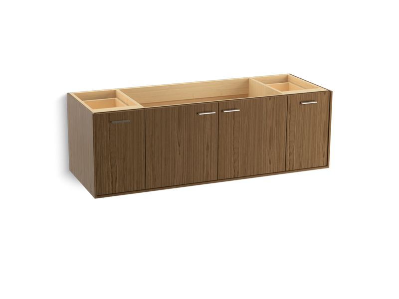 KOHLER K-99546-1WM Jute 60" wall-hung bathroom vanity cabinet with 2 doors and 2 drawers
