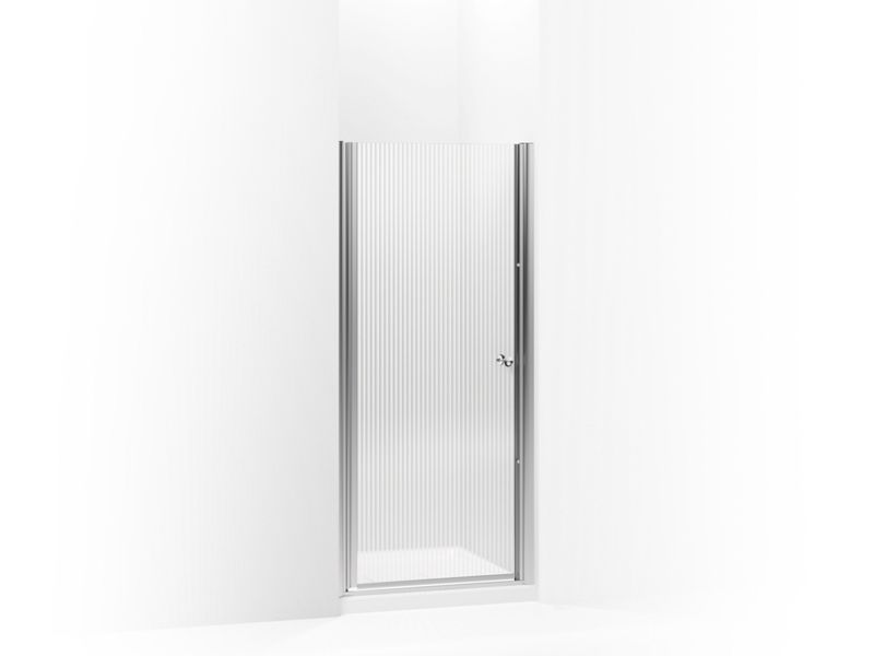 KOHLER K-702402-G54 Fluence Pivot shower door, 65-1/2" H x 30 - 31-1/2" W, with 1/4" thick Falling Lines glass