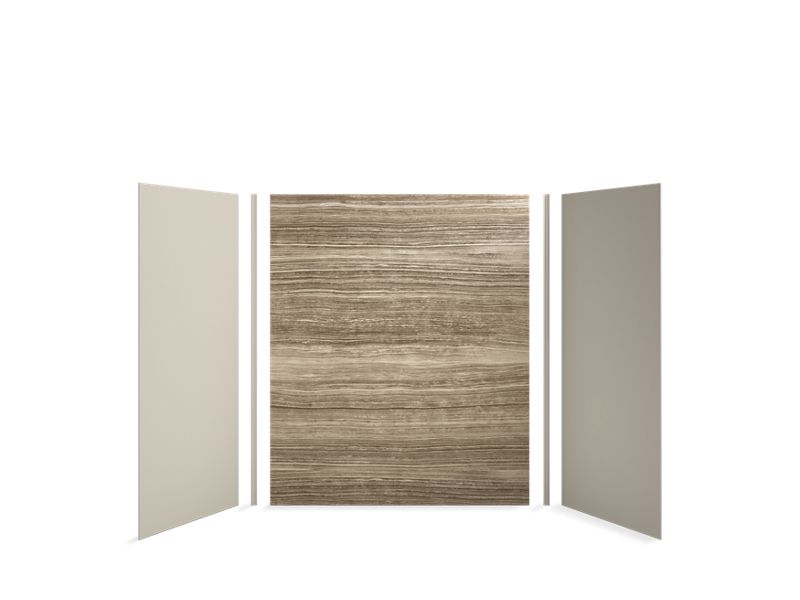 KOHLER 97619-9G9 Choreograph 60" X 36" X 72" Shower Wall Kit in VeinCut Sandbar with Sandbar accents