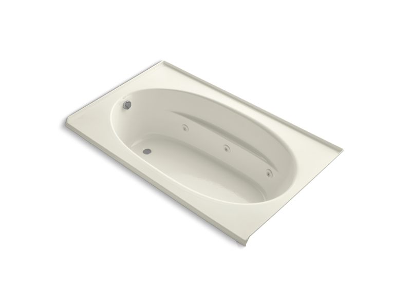 KOHLER K-1114-L-96 Windward 72" x 42" alcove whirlpool with integral flange and left-hand drain
