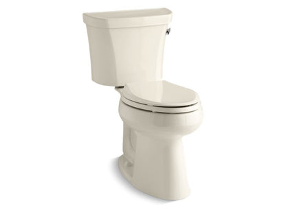 KOHLER 3889-RZ-47 Highline Comfort Height Two-Piece Elongated 1.28 Gpf Chair Height Toilet With Right-Hand Trip Lever, Tank Cover Locks, Insulated Tank And 10" Rough-In in Almond