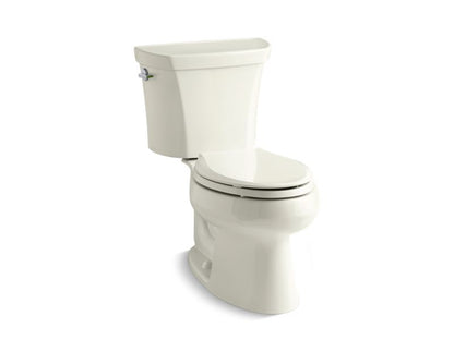 KOHLER 3988-96 Wellworth Two-Piece Elongated Dual-Flush Toilet in Biscuit