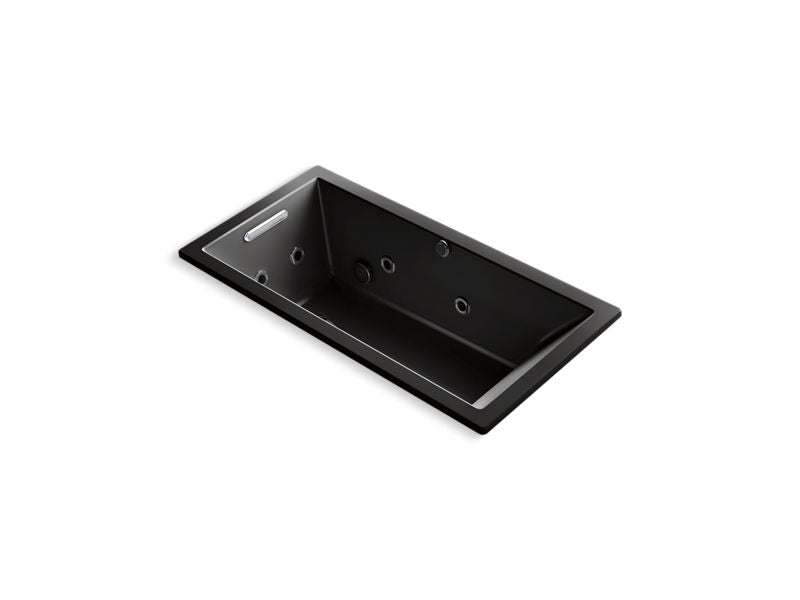 KOHLER K-1167-XH2G-7 Underscore Rectangle 60" x 30" drop-in whirlpool + BubbleMassage(TM) Air Bath