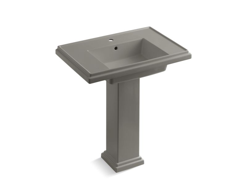KOHLER 2845-1-K4 Tresham 30" Pedestal Bathroom Sink With Single Faucet Hole in Cashmere
