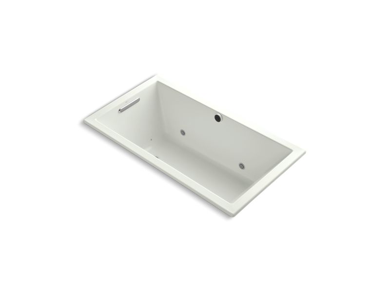 KOHLER K-1168-GCW-NY Underscore Rectangle 60" x 32" drop-in BubbleMassage(TM) Air Bath with Bask heated surface, chromatherapy and reversible drain