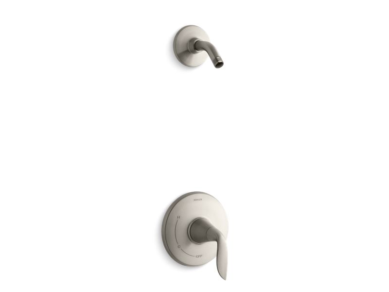 KOHLER TLS5320-4-BN Refinia Rite-Temp(R) Shower Valve Trim With Lever Handle, Less Showerhead in Vibrant Brushed Nickel