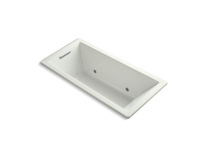 KOHLER K-1822-GVBCW-NY Underscore Rectangle 66" x 32" drop-in VibrAcoustic + BubbleMassage(TM) Air Bath with Bask(TM) heated surface and chromatherapy