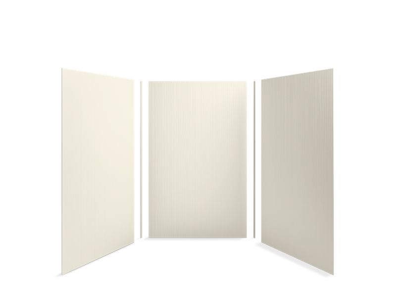 KOHLER 99660-T02-96 Choreograph 60" X 60" X 96" Shower Wall Kit, Cord Texture in Biscuit